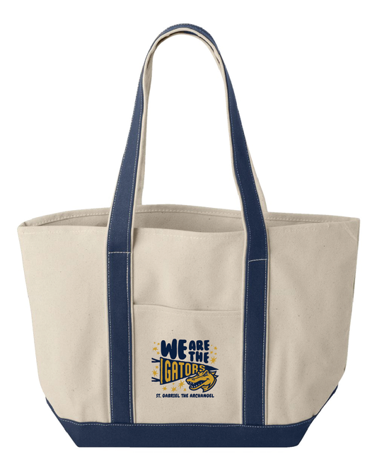 Large Cotton Canvas Tote